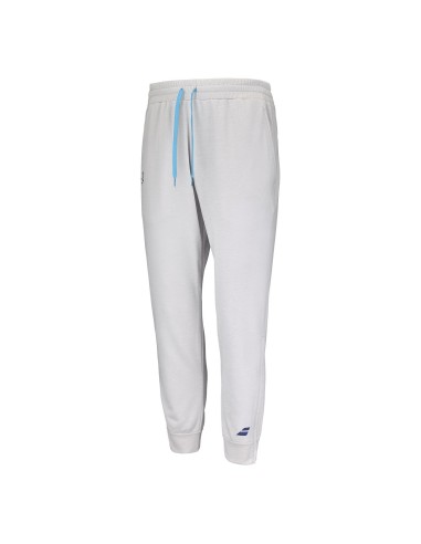 Pantalon Long Babolat Juan Lebrón Blanc |BABOLAT |Vêtements de padel