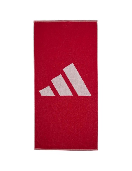 Toalla Grande Adidas 3 Barra Rojo |ADIDAS |Complementos pádel