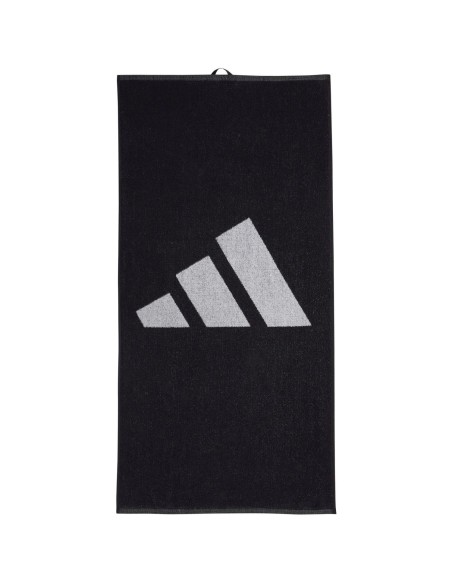 Toalha Pequena Adidas 3 Barra Preto |ADIDAS |Acessórios de remo