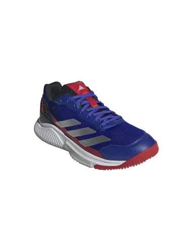 Adidas Courtquick Padel BLEU ARGENT JP9592 |ADIDAS |Chaussures de padel