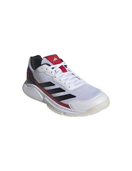 Adidas Courtquick Padel Blanc Noir Ie3925 |ADIDAS |Chaussures de padel