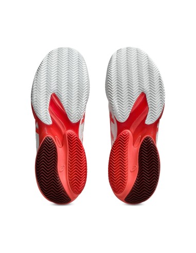 Asics Court Ff 3 Novak Clay 1041A521-966 Bianco Rosso |ASICS |Scarpe da padel
