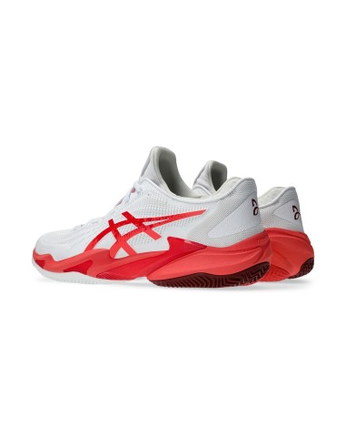 Asics Court Ff 3 Novak Clay 1041A521-966 White Red |ASICS |Padel shoes