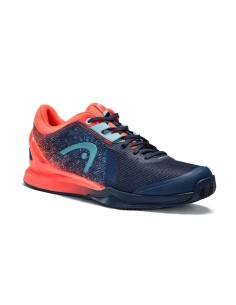 Head Sprint Pro 3.0 Clay Blue Orange Women 274011 Dbco |HEAD |Padel shoes