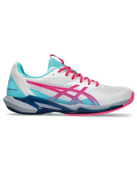 Asics Solution Speed Ff 3 Padel 1041A496-100 Branco Rosa |ASICS |Sapatilhas de padel