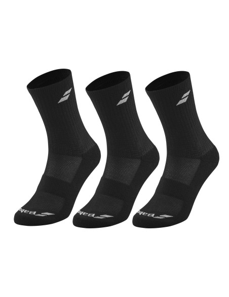 Calcetines Babolat 3 Pares Pack Negro Junior |BABOLAT |Ropa de pádel Calcetines Babolat 3 Pares Pack Negro Junior |BABOLAT |Ropa de pádel