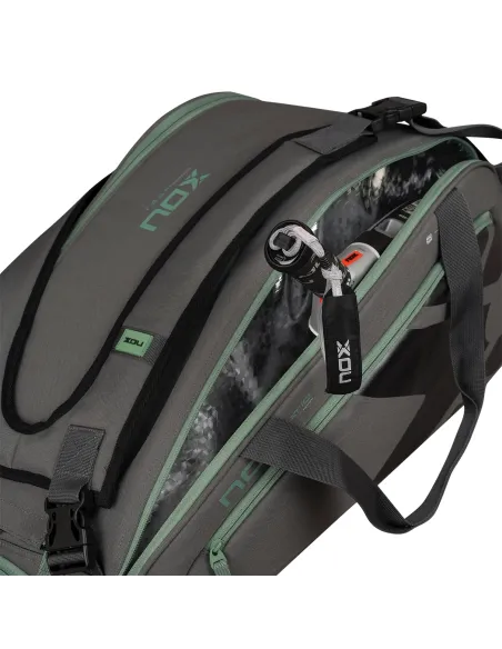 Padel Bag Nox At10 Team Gray Green Bpat10Tegrgr |NOX |Padel Bags