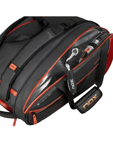 Nox Luxury Open Series Preto Vermelho Sacos Padel |NOX |Acessórios de remo