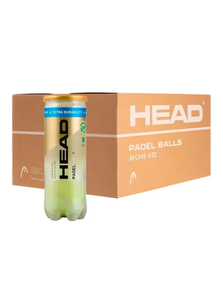 Caisse De 24 Boîtes De 3 Balles Head Padel Pro S + |HEAD |Cartons