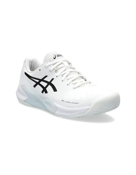 Asics Gel-Challenger 14 Clay Blanc Noir 1041A449 101 |ASICS |Chaussures de padel