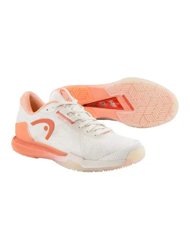 Head Sprint Pro 4.0 Padel 274655 Blanco/Coral Mujer |HEAD |Zapatillas de pádel