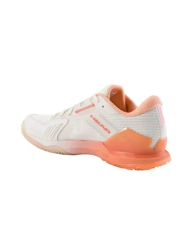 Head Sprint Pro 4.0 Padel 274655 Bianco/Corallo Donna |HEAD |Scarpe da padel