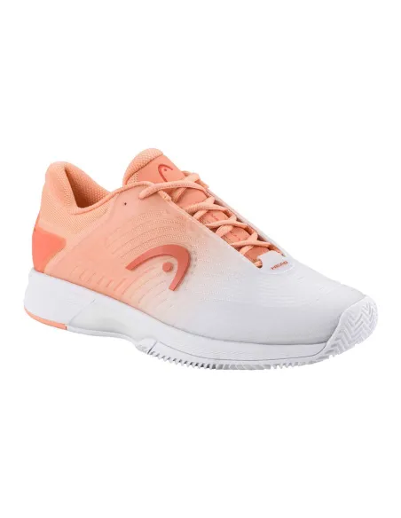 Head Revolt Pro 4.5 Clay 274235 Corail/Blanc Femme |HEAD |Chaussures de padel