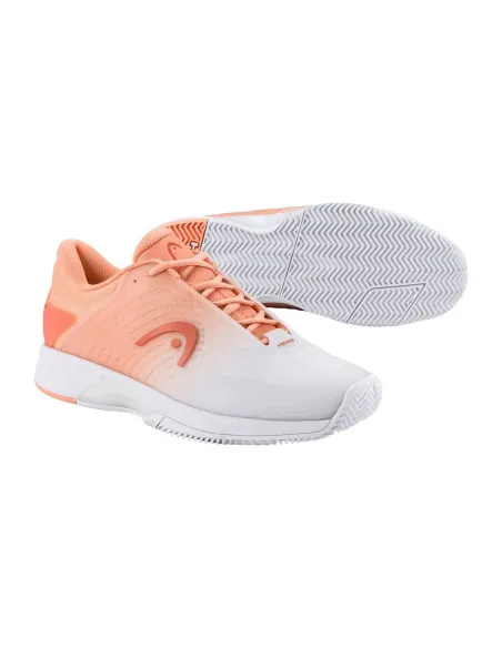 Head Revolt Pro 4.5 Clay 274235 Coral/White Women |HEAD |Padel shoes Head Revolt Pro 4.5 Clay 274235 Coral/White Women |HEAD |Padel shoes