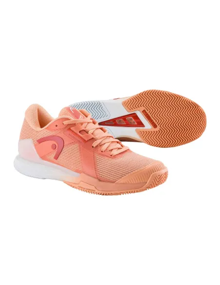 Head Sprint Pro 4.0 Clay 274155 Cowh Coral Woman |HEAD |Padel shoes