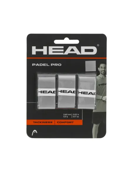 Overgrip Head Padel Pro 3 Pcs 285111 Gr |HEAD |Overgrips Overgrip Head Padel Pro 3 Pcs 285111 Gr |HEAD |Overgrips