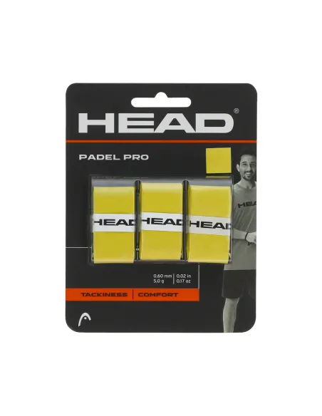 Overgrip Head Padel Pro 3 Pcs 285111 Yw |HEAD |Accessoires de pagaie