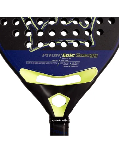 Black Crown Piton Epic Energy 2025 |BLACK CROWN |Racchette da padel