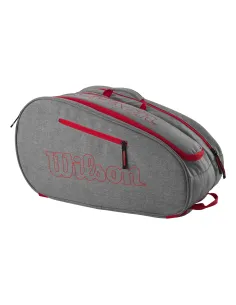 Borsone Wilson Team Grigio Rosso Wr8903704001 |WILSON |Accessori per padel