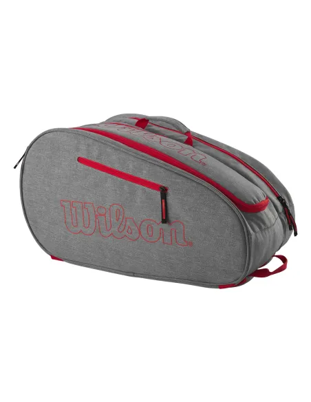 Paletero Wilson Team Gris Rojo Wr8903704001 |WILSON |Complementos pádel