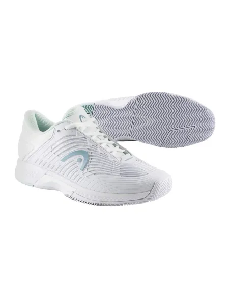 Head Revolt Pro 4.5 Clay 274274 Whaq Femme Blanc |HEAD |Chaussures de padel