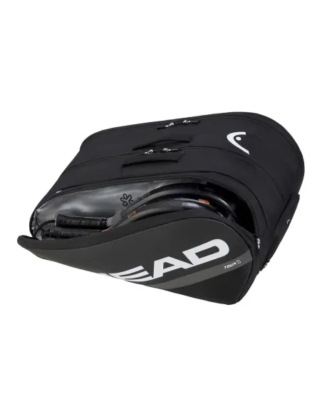 Borsone Head Tour L Nero 260664 |HEAD |Accessori per padel Borsone Head Tour L Nero 260664 |HEAD |Accessori per padel