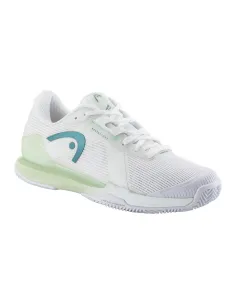 Head Sprint Pro 4.0 Clay 274195 Whln White Woman |HEAD |Padel shoes