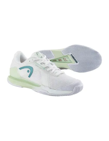 Head Sprint Pro 4.0 Clay 274195 Whln Blanc Femme |HEAD |Chaussures de padel