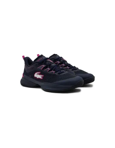 Lacoste Ag-Lt Ultra Clay 49Sfa0093 Navy Femme |LACOSTE |Chaussures de padel