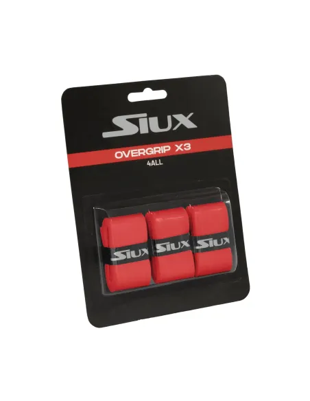 Blister of 3 Siux For All Red Overgrips |SIUX |Paddle accessories