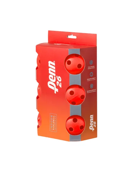 Lot de 6 balles de pickelball d'intérieur Penn 26 |HEAD |Accessoires de pagaie