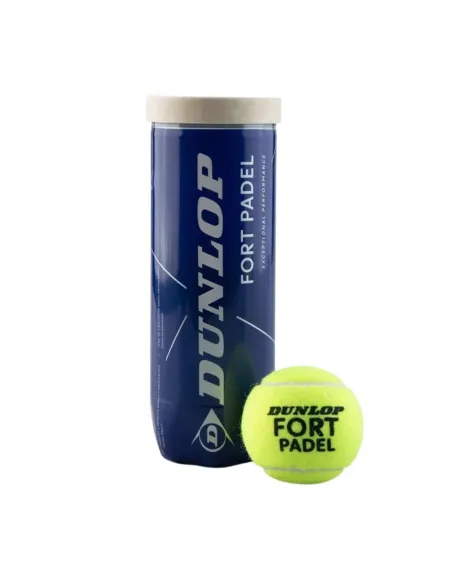 Can of 3 Dunlop Fort Padel Balls |DUNLOP |Paddle accessories