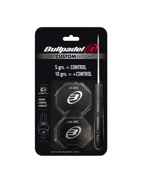 Caja 12 Uds - Blister (2 Uds) Grip Bullpadel Custom Weight Negro |BULLPADEL |Complementos pádel Caja 12 Uds - Blister (2 Uds) Grip Bullpadel Custom Weight Negro |BULLPADEL |Complementos pádel