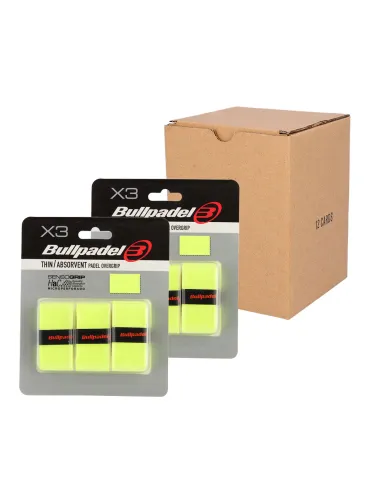 Box Grip Bullpadel Gb1705 971 12Pcs Yellow |BULLPADEL |Accessoires de pagaie