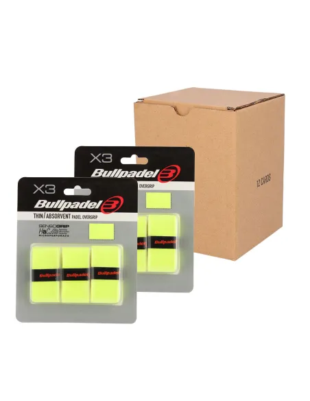 Boîte de 12 unités - Blister (3 unités) Bullpadel Overgrip |BULLPADEL |Accessoires de pagaie Boîte de 12 unités - Blister (3 unités) Bullpadel Overgrip |BULLPADEL |Accessoires de pagaie