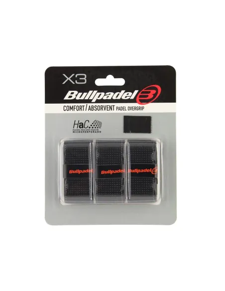 Boîte de 12 unités - Blister (3 unités) Bullpadel Overgrip |BULLPADEL |Accessoires de pagaie