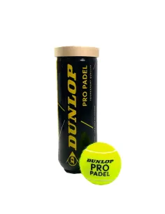 Can of 3 Dunlop Pro Padel Balls |DUNLOP |Paddle accessories