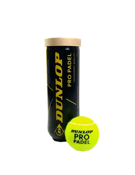 Boîte de 3 balles de padel Dunlop Pro |DUNLOP |Accessoires de pagaie