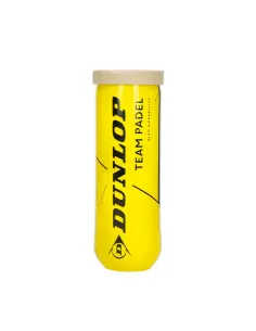 Can of 3 Dunlop Team Padel Balls