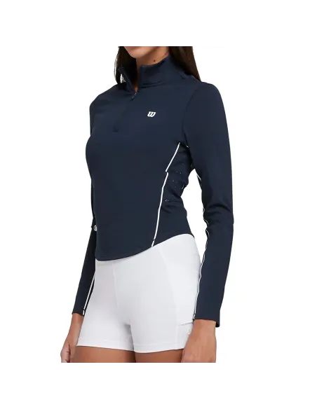 T-Shirt Long Sleeve Wilson Brentwood Half-Zip Woman |WILSON |Padel clothing T-Shirt Long Sleeve Wilson Brentwood Half-Zip Woman |WILSON |Padel clothing