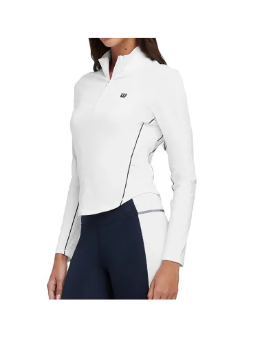T-Shirt Long Sleeve Wilson Brentwood Half-Zip Woman |WILSON |Padel clothing