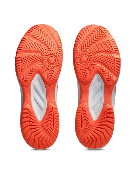 Asics Upcourt 6 Blanc Orange Femme 1072A107 |ASICS |Chaussures de padel Asics Upcourt 6 Blanc Orange Femme 1072A107 |ASICS |Chaussures de padel