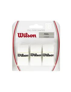 Blister 3 Pcs. Overgrips Wilson Pro Perforé Blanc |WILSON |Accessoires de pagaie