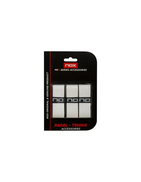 Blister Overgrips Pro 3 Unità Bianco Nox |NOX |Accessori per padel Blister Overgrips Pro 3 Unità Bianco Nox |NOX |Accessori per padel