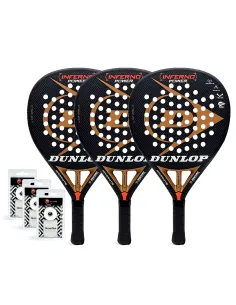 Tripack Dunlop Inferno Power Gold |DUNLOP |Padel packs