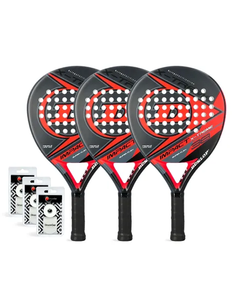 Tripack Dunlop Impact Xtreme Red |DUNLOP |Packs pádel
