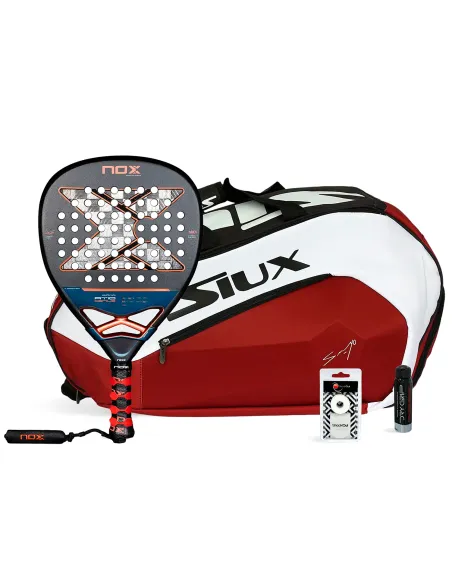Pack Nox At10 Genius Attack 18K Sac (De) Padel Siux Diablo |NOX |Packs de padel