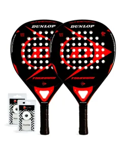 Pack Duo Dunlop Tsunami Red |DUNLOP |Packs de padel