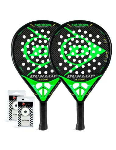 Confezione da due pezzi Dunlop Nemesis Carbon Ctrl |DUNLOP |Pacchetti da paddle