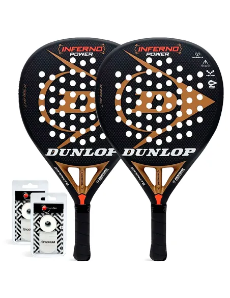 Confezione da due Dunlop Inferno Power Gold |DUNLOP |Pacchetti da paddle